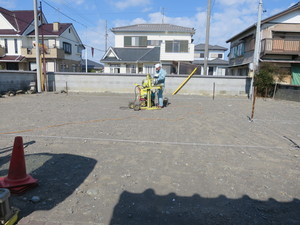 地盤調査行いました：榛原郡吉田町