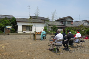 地鎮祭がとどこおりなくとり行われました：吉田町