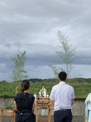 地鎮祭がとどこおりなくとり行われました：藤枝市